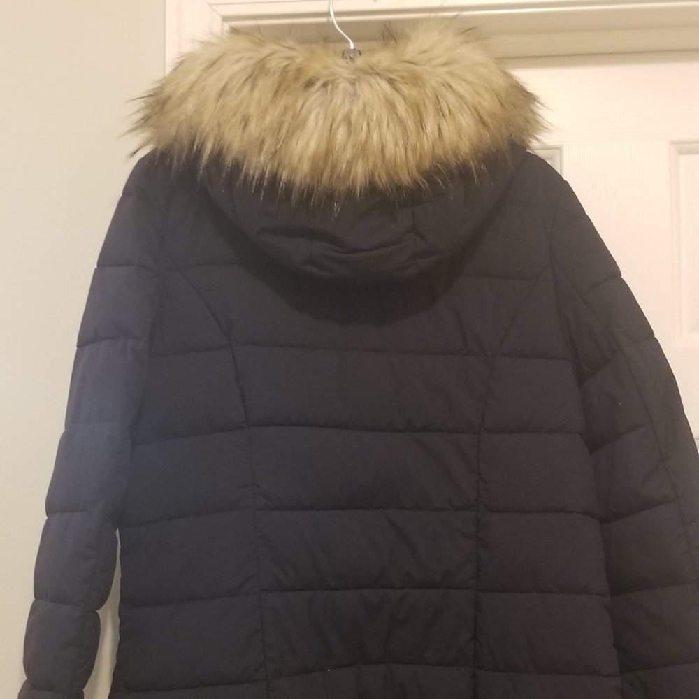 Laundry by Sheli Segal Puffer Coat w/faux fur hood - Picture 5 of 14